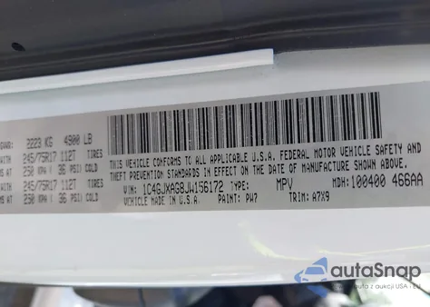 2018 Jeep Wrangler Sport S 4X4 z USA, uszkodzony, nr VIN 1C4GJXAG8JW156172